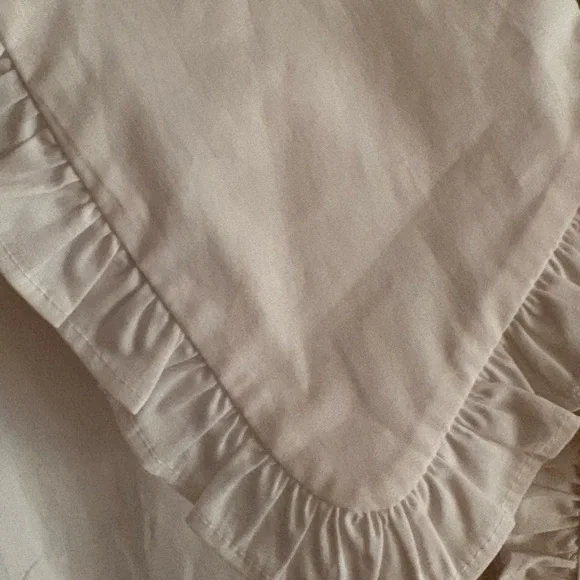 Boden White Ruffle-Trim Button Front Blouse - Picture 5 of 6